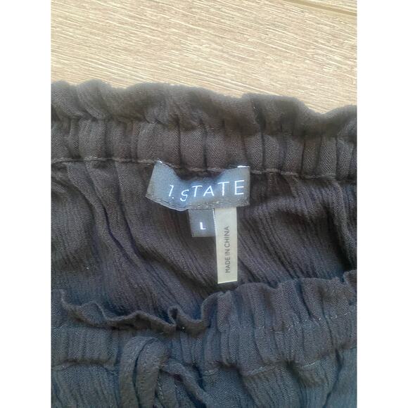 NWT 1.State Midi Black‎ Wrap Skirt Size Large - Picture 3 of 7